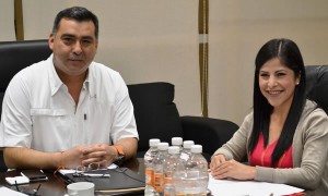 * La alcaldesa de Matamoros y el Secretario de Seguridad Pública Estatal, Rafael Lomelí Martínez, se reunieron para fortalecer el esquema de seguridad pública en ese municipio